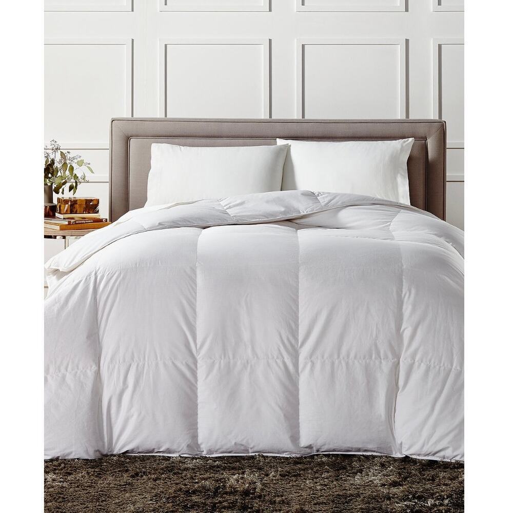 Charter Club Premium White Down Comforter King Medium Weight 600 Fill Power RDS